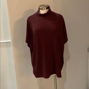 Loft mock turtle shirt sleeve tunic top